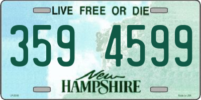 NH license plate 3594599
