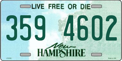 NH license plate 3594602
