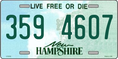 NH license plate 3594607