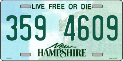 NH license plate 3594609
