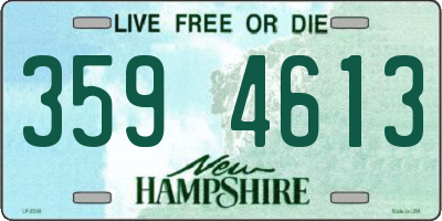 NH license plate 3594613