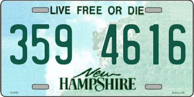 NH license plate 3594616