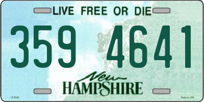 NH license plate 3594641