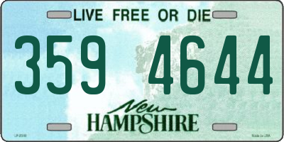 NH license plate 3594644