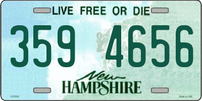 NH license plate 3594656