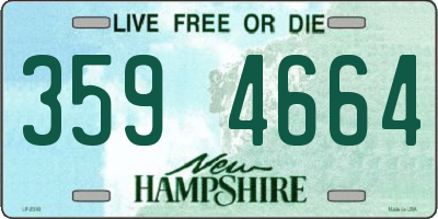 NH license plate 3594664
