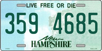 NH license plate 3594685