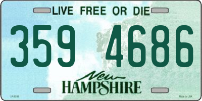 NH license plate 3594686