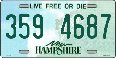 NH license plate 3594687