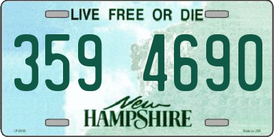 NH license plate 3594690