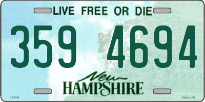 NH license plate 3594694