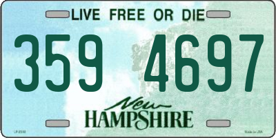 NH license plate 3594697