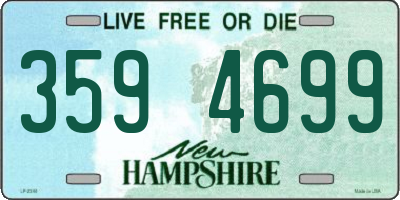NH license plate 3594699