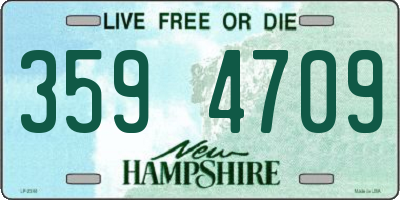 NH license plate 3594709