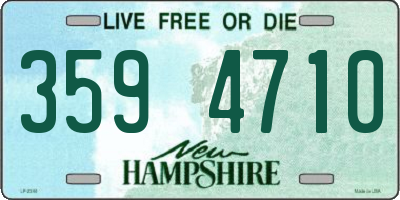 NH license plate 3594710