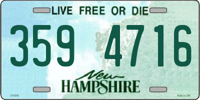 NH license plate 3594716