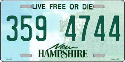 NH license plate 3594744