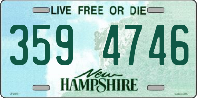 NH license plate 3594746