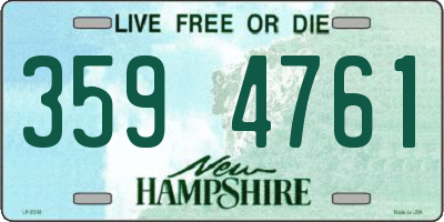 NH license plate 3594761