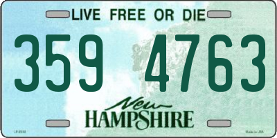 NH license plate 3594763
