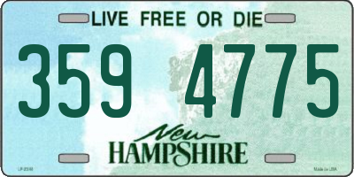 NH license plate 3594775