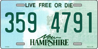 NH license plate 3594791