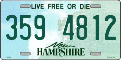 NH license plate 3594812