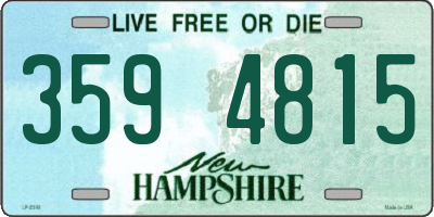 NH license plate 3594815