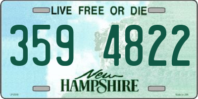 NH license plate 3594822