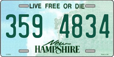 NH license plate 3594834