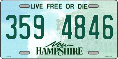 NH license plate 3594846