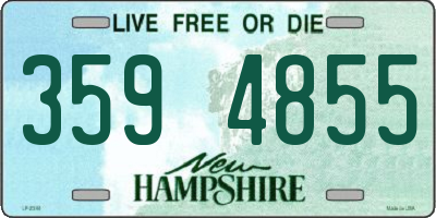 NH license plate 3594855