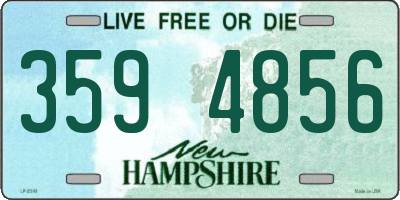 NH license plate 3594856