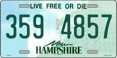 NH license plate 3594857