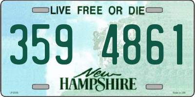 NH license plate 3594861