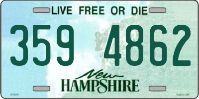 NH license plate 3594862