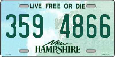 NH license plate 3594866