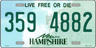 NH license plate 3594882