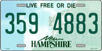 NH license plate 3594883