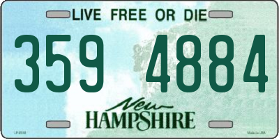 NH license plate 3594884