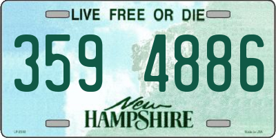 NH license plate 3594886