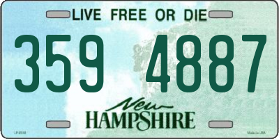 NH license plate 3594887