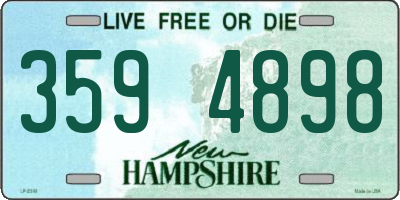 NH license plate 3594898