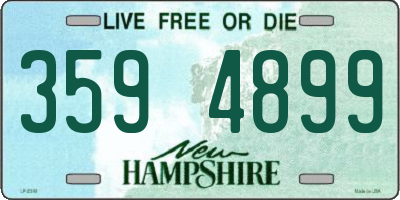 NH license plate 3594899