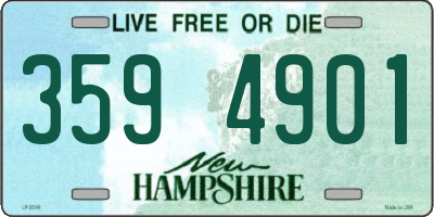 NH license plate 3594901