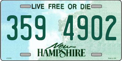 NH license plate 3594902