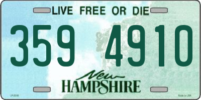 NH license plate 3594910