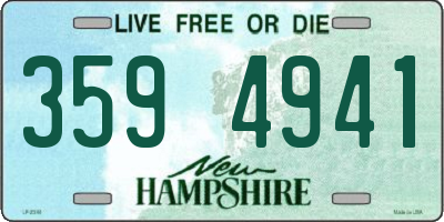 NH license plate 3594941