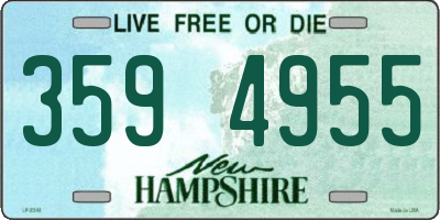NH license plate 3594955