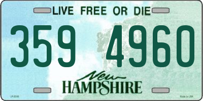 NH license plate 3594960